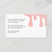 ピンクモダンドリップサンキュー 割引カード (裏面)