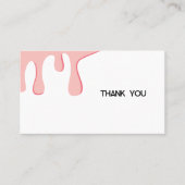 ピンクモダンドリップサンキュー 割引カード (正面)
