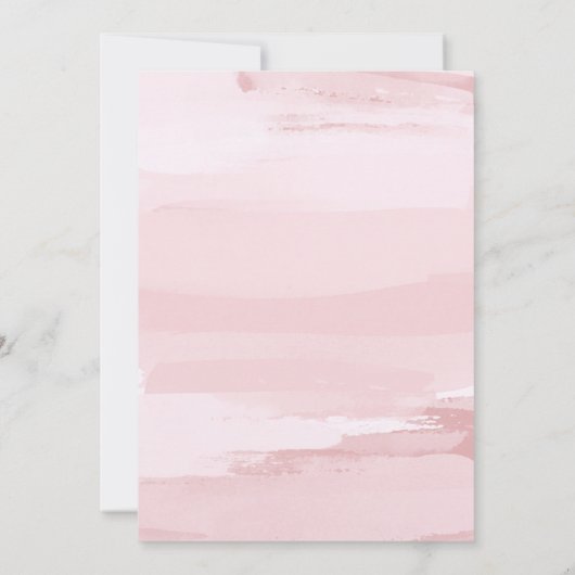 ピンクモダンドーナツとダイヤモンドブライダルシャワー 招待状 (裏面)