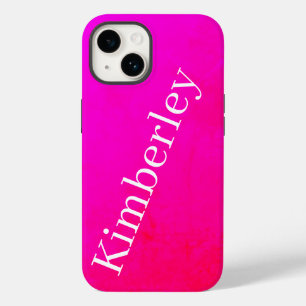 ピンクモダンネオンモノグラムトレンディーファッションカラー Case-Mate iPhone 14ケース