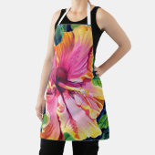 ピンクモダンハイビスカス エプロン (インサイチュ)