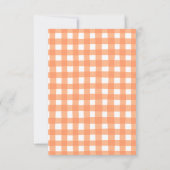 ピンクモダンハロウィーン赤ちゃんシャワーサンキューカード サンキューカード (裏面)