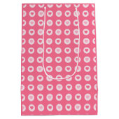 ピンクモダンハートラブコレクション ミディアムペーパーバッグ (裏面)