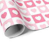 ピンクモダンハートラブコレクション ラッピングペーパー (ロールコーナー)