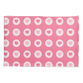 ピンクモダンハートラブコレクション 枕カバー (裏面)