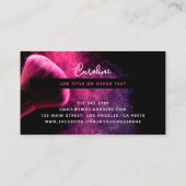 ピンクモダンパウダー&ブラシメイクアップアーティスト 名刺 (裏面)