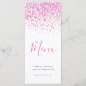 ピンクモダンパープルア結婚ートdabのメニュー メニュー (正面)