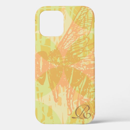 ピンクモダンビーとモノグラム Case-Mate iPhoneケース (裏面)