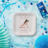 ピンクモダンピラティスプリンセス誕生日パーティー ペーパープレート (パーティー)