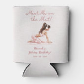 ピンクモダンピラティスプリンセス誕生日パーティー 缶クーラー (正面)