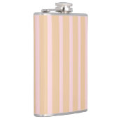 ピンクモダンピーチタフィーストライプの フラスク (右)