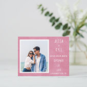 ピンクモダンフォト日付の保存 (スタンド正面)