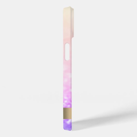 ピンクモダンフラミンゴグリッター《写真》ぼけ味 Case-Mate iPhoneケース (裏面 / 右)