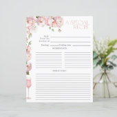 ピンクモダンフローラブライダルシャワーレシピ (スタンド正面)