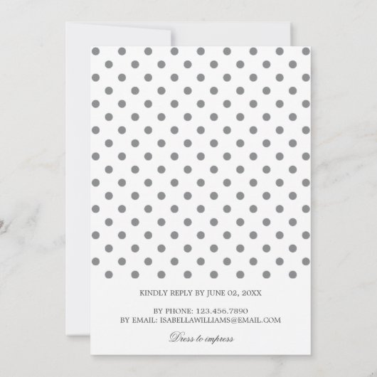 ピンクモダンフローラロータスフラワー結婚式招待状 招待状 (裏面)