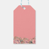 ピンクモダンフローラ結婚ズ ギフトタグ (裏面)