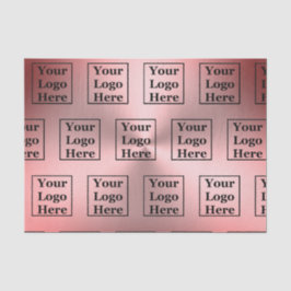 ピンクモダンブラシ仕上げメタルここにロゴを見る 薄葉紙