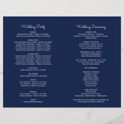 ピンクモダンブルーフローラネイビーブルーダイヤモンドプログラム (裏面)