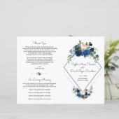 ピンクモダンブルーフローラネイビーブルーダイヤモンドプログラム (スタンド正面)