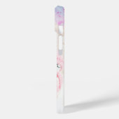 ピンクモダンブルー写真可愛ガーリーい Case-Mate iPhoneケース (裏面 / 左)