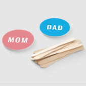 ピンクモダンブルー赤ちゃんシャワーのゲーム手ファン：ママまたは ハンドファン (組立なし)