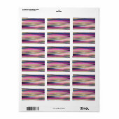 ピンクモダンブルー金ゴールドグリッターブラシストロ絵を描ーク ラベル (フルシート)