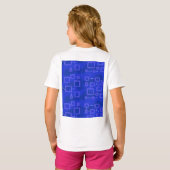 ピンクモダンブロック Tシャツ (裏面フル)