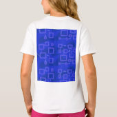 ピンクモダンブロック Tシャツ (裏面)