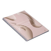 ピンクモダンプロフェッショナルネイルアーティスト事業 ノートブック (右側)