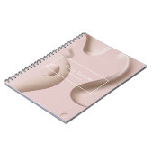 ピンクモダンプロフェッショナルネイルアーティスト事業 ノートブック (左側)