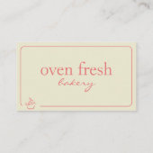 ピンクモダンベージュカップケーキベーカリー 名刺 (裏面)