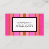 ピンクモダンホワイトミニマルフェミニンプロフェッショナル 名刺 (裏面)