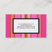 ピンクモダンホワイトミニマルフェミニンプロフェッショナル 名刺 (裏面)