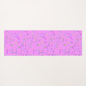 ピンクモダンマゼンタヨガマットのループ ヨガマット (裏面(横))