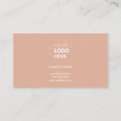 ピンクモダンミニマルのロゴのご注文ありがとうございます 名刺 (裏面)