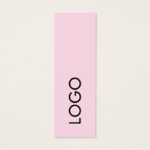 ピンクモダンミニマルのロゴビジネスつるラベル (裏面)