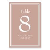 ピンクモダンミニマ結婚リスト テーブルナンバー (裏面)