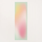 ピンクモダンミントパステルグラデーショングラディエントフィットネス ヨガマット (裏面)