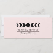 ピンクモダンムーンフェイズエレガントギフト証書 (正面)