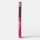 ピンクモダンモノグラムケースメイトiPhoneケース Case-Mate iPhoneケース (裏面 / 左)