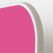 ピンクモダンモノグラムパーソナライズされた名 ピックルボールラケット (左詳細)