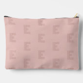 ピンクモダンモノグラム模様 アクセサリーポーチ (裏面)