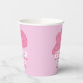 ピンクモダンレッツゴーガールズカウボーイハットロデオ 紙コップ (左)