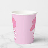 ピンクモダンレッツゴーガールズカウボーイハットロデオ 紙コップ (右)
