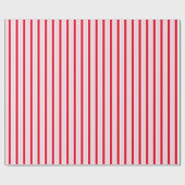 ピンクモダンレッドストライプクリスマス ラッピングペーパー (フラット)
