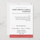 ピンクモダンレッドフォトワークショップ招待状テンプレート 招待状 (正面)