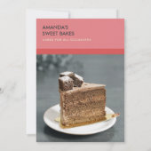 ピンクモダンレッドフォトワークショップ招待状テンプレート 招待状 (裏面)