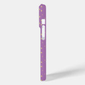 ピンクモダンレトロディスコボールパープル Case-Mate iPhoneケース (裏面 / 左)