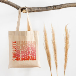 ピンクモダンレトロ60シンプルの雰囲気 トートバッグ