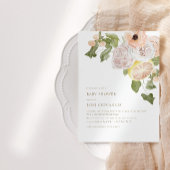 ピンクモダンレモネードサマープライド赤ちゃんシャワー 招待状